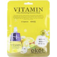 Антивозрастная тканевая маска для лица обогащенная витаминами EKEL Vitamin Premium Vital Mask Pack 25мл